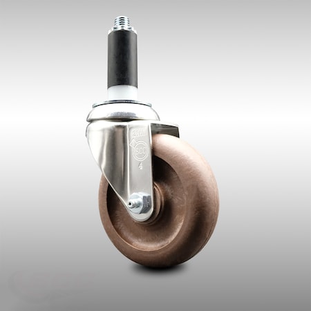 Service Caster 4 Inch 316SS High Temp Glass Filled Nylon 1 Inch Expanding Stem Caster SCC SCC-SS316EX20S414-GFNSHT-1